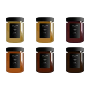Collection complète : les six miels en pots de 300 g